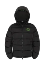 SYNA DOUBLE PUFFER JACKET BLACK / NEON GREEN