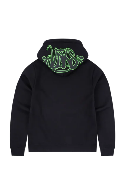 SYNA OG HOOD – BLACK/NEON GREEN