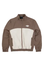 TEAM SYNA PIPE TRACK JACKET BROWN/BEIGE